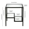 thumbnail image 5 of Evelyn&Zoe Lovett 20" Wide Square Side Table, Blackened Bronze, 5 of 9