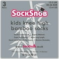 thumbnail image 2 of 12 Pairs Kids Knee High Bamboo Socks | Sock Snob | Soft Breathable Multicoloured Long School Socks, 2 of 2