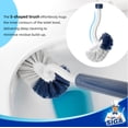 thumbnail image 4 of MR.Siga Toilet Bowl Brush and Holder for Bathroom,White and Blue, 4 of 7
