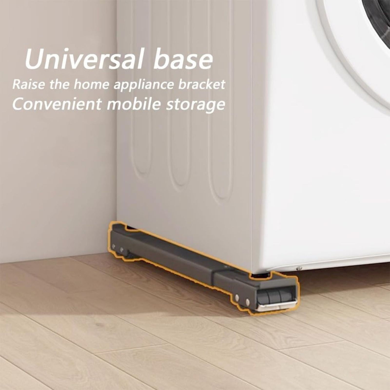 Tools Clearance Sale, Universal Base Black Adjustable Roller Washing Machine Base Portable Washer Dryer Stand Adjustable Base For, A Universal Base, By Meiiso