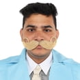 thumbnail image 3 of Twisted Imperial Fake Mustache for Men - Costume Facial Hair for Halloween Cosplay Party, 3 of 10