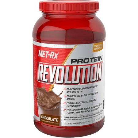 MET-Rx Protein Revolution Chocolate Protein Powder Dietary Supplement, 40 o...