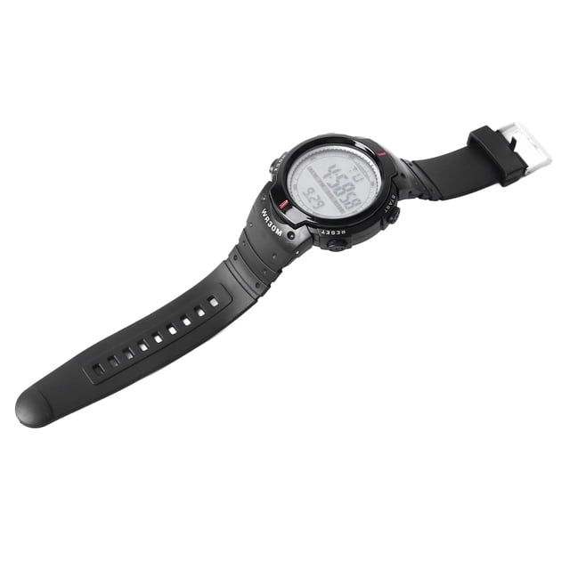 Reloj Electrónico ANGGREK Reloj Deportivo Digital Negro Resistente Al Agua Para Uso Diario