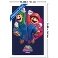 thumbnail image 3 of Nintendo The Super Mario Galaxy Movie (2026) - Mario & Luigi Jump Wall Poster, 14.725" x 22.375" Framed, 3 of 5