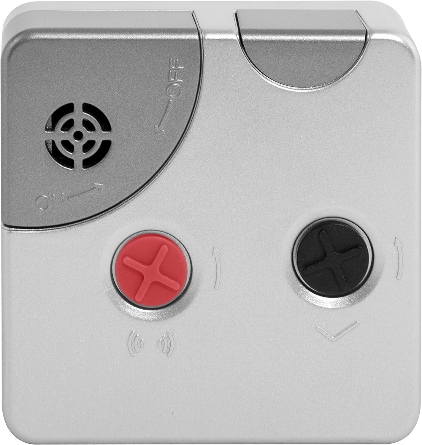TFA Dostmann Analogue Alarm Push, 60.1013.54, Bedside Non Ticking, Travel Clock, Battery Operat