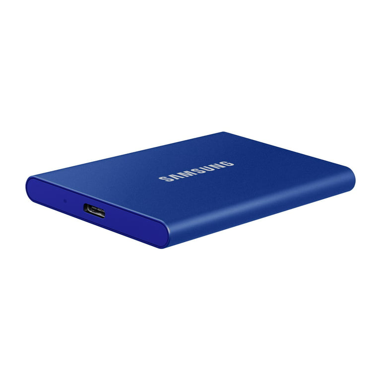 thuis boezem Thriller SAMSUNG T7 Portable SSD 1TB Indigo Blue, Up-to 1,050MB/s, USB 3.2 Gen2  (MU-PC1T0H/AM) - Walmart.com