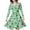 Green, variant on JUoaLXG Toddler Girls Casual Dresses Kids St. Patrick'S Day Print Crew Neck Long Sleeve A Line Party Princess Dress Daily-Wear,Green,8-9 Years