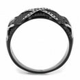 thumbnail image 3 of Luxe Jewelry Designs Men's Black Ion Plated Stainless Steel Cross Designed Ring - Size 13 (Pack of, 3 of 4