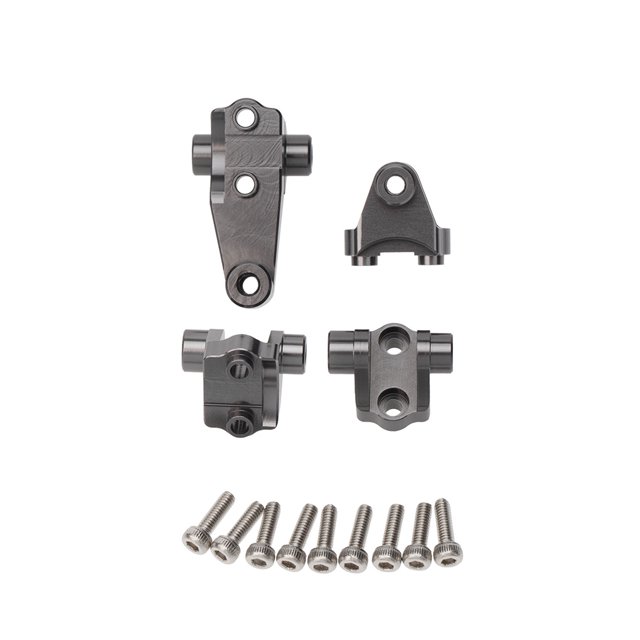 Metal RC RC Monte de montaje en el eje de mejora portátil Modificación Modificación Enlaces de suspensión Soporte Reemplazo para TRAXXAS TRX-4 GRIS 1:10 ESCALA Inevent FN000899-02