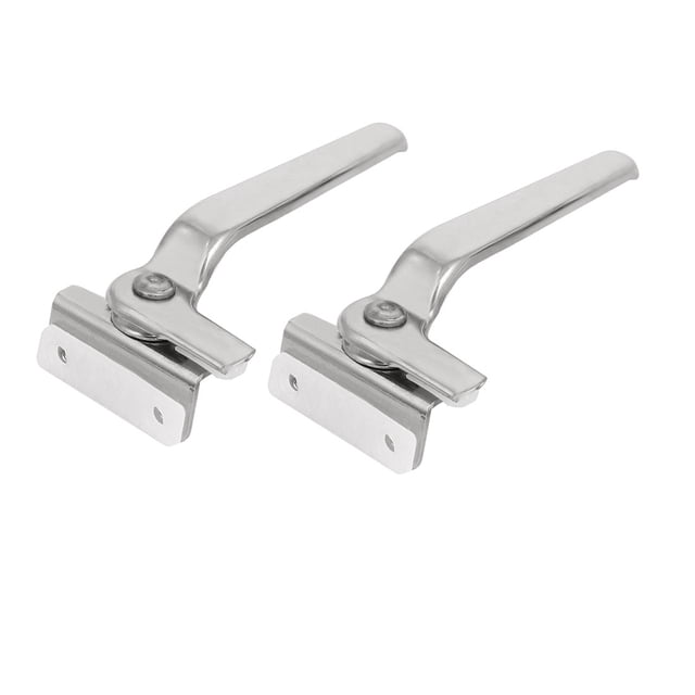 Unique Bargains Stainless Steel Casement Window Locking Handle Grip Right Hand 2pcs