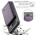 thumbnail image 6 of Feishell for Google Pixel 8a Case with Card Holder, Wallet Case for Women Men with RFID Blocking, Durable PU Leather Kickstand Magnetic Clasp Shockproof Phone Case,Purple, 6 of 9
