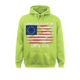 thumbnail image 3 of Sudadera con capucha Harajuku con la bandera de Ross de Estados Unidos divertida y distanciamiento social desde 1776, ropa ajustada, sudaderas familiares de gran oferta 2021, 3 of 5