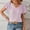 *Purple, variant on ClodeEU Women's Summer Ruffle Short Sleeve Shirt ,V Neck Casual Loose Chiffon Blouses Black,Womens Plus M