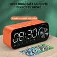 thumbnail image 5 of Kayannuo Back to School Clearance New Smart Mirror Bluetooth Speaker Subwoofer Portable Mini Stereo Mini Clock Home Alarm Clock Card, 5 of 9