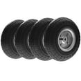 thumbnail image 1 of Outsunny 10" Pneumatic Dolly Wheels, Set of 4 for Carts, Sack Trucks Black, 1 of 10