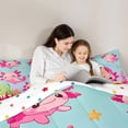 thumbnail image 5 of Manfei Kawaii Axolotl 3 Pieces Queen Comforter Set for Teens Kids,Cartoon Animal Ultra Soft Bedding Sets,Cute Marine Salamander Bedding Comforter Set Breathable,Lightweight Room Decor,Reversible, 5 of 8