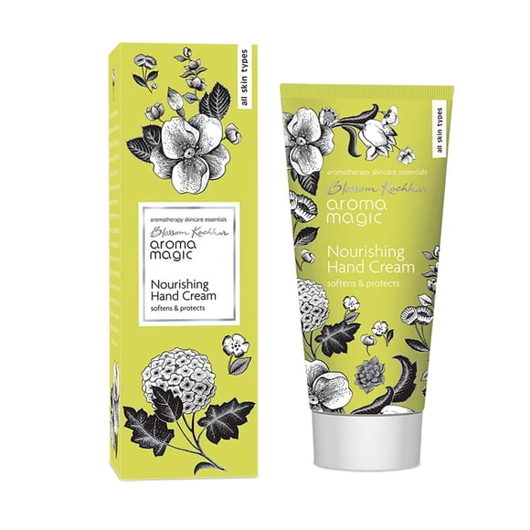 Crema de manos nutritiva Aroma Magic con manteca de karité | 1,76 onzas (50 g) | Suaviza las manos secas y envejecidas | Hidratante Hidratante para Uñas y Cutículas | Loción no grasa
