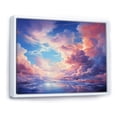thumbnail image 2 of Designart "Clouds curious Wisps I" Landscapes Floater Framed Wall Art Living Room, 2 of 7