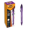 thumbnail image 1 of Bolígrafo de gel BIC Gel-ocity, de secado rápido, punta media, color morado, 12 unidades, 1 of 5
