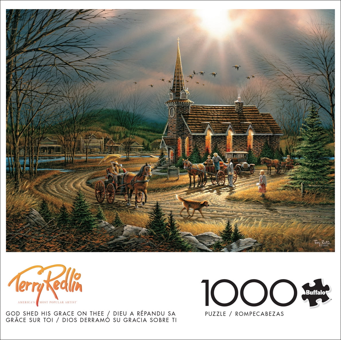 Buffalo Games 1000-Piece God Shed his Grace on Thee Interlocking Jigsaw Puzzle for Adults Ages 14+