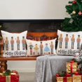 thumbnail image 6 of Merry Christmas Throw Pillow Cover 18x18 Inch Nutcracker Christmas Decor Winter Holiday Party Cushion Case Decoration for Sofa Couch C18, 6 of 6