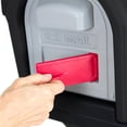 thumbnail image 4 of Mailbox Simplay3 Classic de plástico con soporte para poste, gris claro, 4 of 4