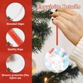thumbnail image 4 of Naloa Cute Elephant Acrylic Santa Tree Decorations Christmas Hanging Pendant for Christmas Winter New Year Party Hanging Decorations-Round Shape, 4 of 7