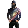 thumbnail image 2 of Yaoyar Sun Protection Hoodie for Men Fashion Graphic Shirt with Mask Long Sleeve Breathable Shirts Slim Fit Tops 2026, 2 of 5