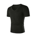 thumbnail image 1 of Palato Mens T Shirts,Men Sloid Casual Pullover Chest Pocket V-Neck Slim Short Sleeve T-Shirt, 1 of 6