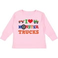 thumbnail image 3 of Inktastic I Love Trucks Boys or Girls Long Sleeve Toddler T-Shirt, 3 of 5