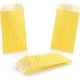thumbnail image 3 of 100 bolsas de papel kraft sin asas, ideales para guardar objetos. Diseño con lunares blancos. Medidas: 15 x 8,3 x 0,02 cm. Color: Amarillo. Medidas: 15 x 8,3 x 0,02 cm., 3 of 4
