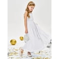 thumbnail image 5 of Drtj Girls Chiffon Dresses Formal Sleeveless Junior Bridesmaid Wedding Party Maxi Dress, 5 of 11