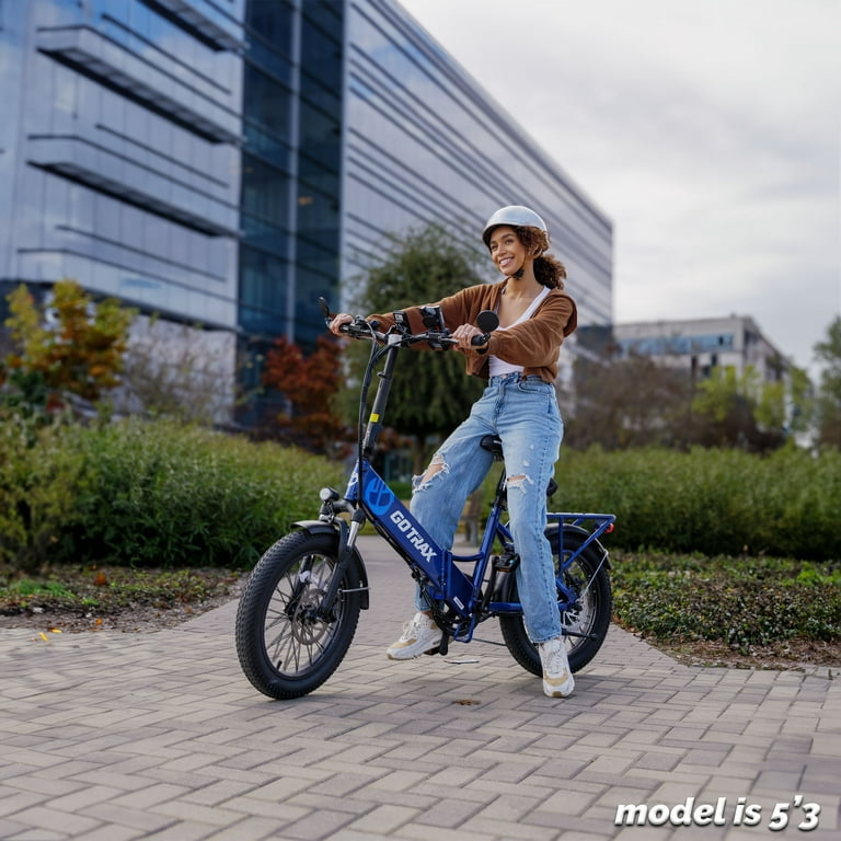 GOTRAX F2V2 Foldable Bicycle for Adults - 500W Electric Bike with