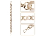 thumbnail image 3 of Unique Bargains 1 Pc Medium Fishbone Handbag Chain Strap 14.57" White Coffee Color Acrylic, 3 of 5
