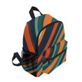 thumbnail image 2 of FORMRS School Backpack with Front Zippered Pocket 12" Student Travel Daypack, Retro Stripes, 2 of 6