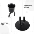 thumbnail image 3 of CRAFTHROU Iron Candle Stand Negro Resistente Para Usar Con Candelas Taper Y Pillar En, 3 of 7