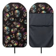 thumbnail image 6 of Uourmeti Tie Dye Skull Butterfly Terry Cloth Car Seat Cover Sweating, Suitable for Seat Covers and Liner Van Truck Seat, Car Seat Towel Cover for Vans Cars, 6 of 7