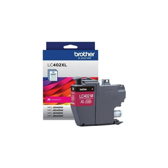 Brother Genuine LC402XLM High Yield Magenta Printer Ink Cartridge