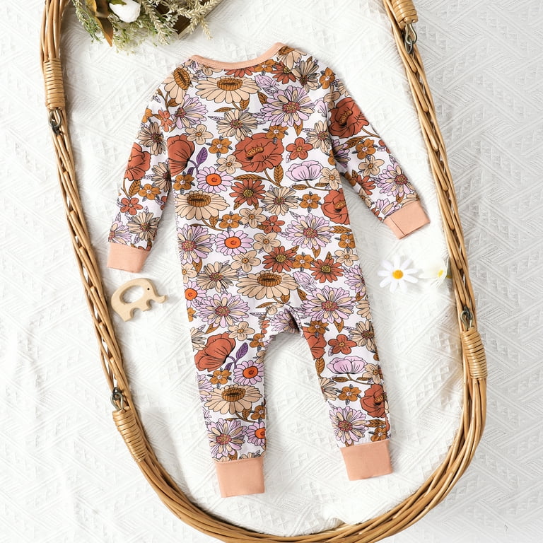 PatPat Bamboo Viscose Zip One-Piece Pajamas, 2-Pack photo 4