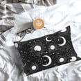 thumbnail image 3 of Salouo Crescent and Stars Pattern Pillow Cases,1PC Pillow Covers with Envelope Closure Decorative Pillow Case for Bed Couch,Pillows Not Included-14"x20", 3 of 6