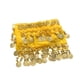 thumbnail image 5 of Falda de lentejuelas con cortina de cadera para danza del vientre de mascotas, disfraces ligeros para cachorros de diseñador Amarillo, 5 of 8