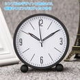 thumbnail image 1 of JTWEEN Reloj Alarm Analógico de 4,5 Pulgadas, Reloj Pequeño Súper Silencioso Que No Hace Tictac con Luz Nocturna, Funciona con Pilas, Diseño Sencillo para Mesita de Noche con Capó, 1 of 1