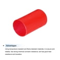 thumbnail image 4 of 30Pcs Heat Shrink End Cap 25mm ID x 50mm L 2.5:1 Ratio Heat Shrink Tubing Caps Lined Sealed Waterproof Black/Red, 4 of 5