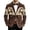 Brown 1, variant on Men's Corduroy Western Print Blazer Vintage Single Button Coat Long Sleeve Jacket with Pockets Brown XXL