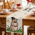 thumbnail image 5 of Groundhog Day Table Runner 72 Inches, Rustic Spring Botanical Star Yellow Bed Runner Dresser Scarves Tabletop for Indoor Outdoor Parties/Ceremony/Banquet, 16" x 72", 5 of 8