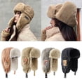 thumbnail image 2 of Aellinatey Winter Earflap Hat for Teens Keep Warm Protecting Ear Hat Windproof Outdoor, 2 of 17