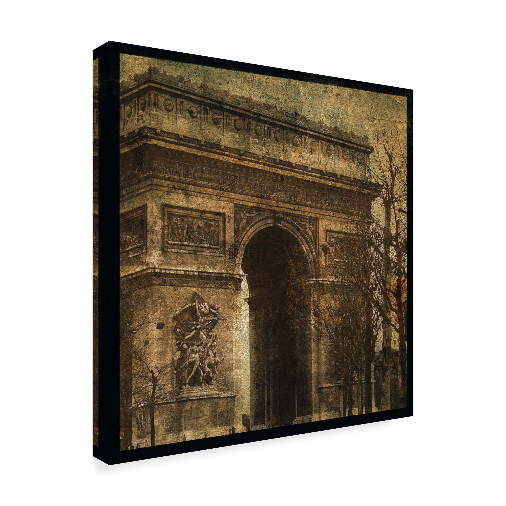 Trademark Fine Art 'Arc De Triomphe' Canvas Art by John W. Golden