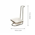 thumbnail image 2 of Spoon Rest Holder Ladle Ceramic Stand Rack Vertical Metal Spatula Soup Storage Ceramics Double White, 2 of 6