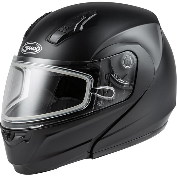 GMAX MD-04S Snow Modular Helmet Solid w/Quick Release Buckle (Matte Black, 3X-Large) - FMVSS 218 Approved