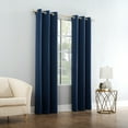 thumbnail image 6 of (2 pack) Mainstays Blackout Grommet Single Curtain Panel, 1 Panel, Blue, 40"W x 95"L, 6 of 8